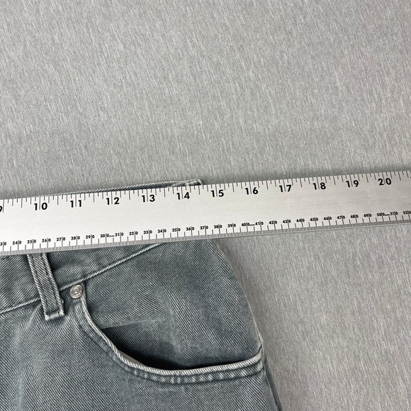 Lee Riveted Womens Jeans Size 28 Gray High Waisted Tapered Leg Denim Pants - Picture 6 of 7